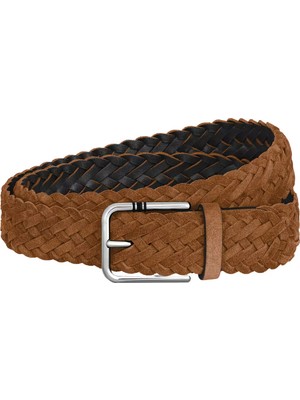 Montblanc Meisterstück Süet 35 mm L Kare Tokalı Kemer 222259