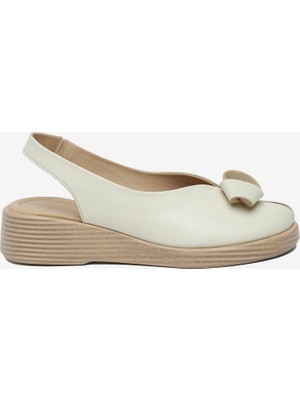 Greyder Kadın Bej Hakiki Deri Sandalet 6Y2FS59402