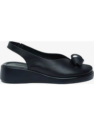 Greyder Kadın Siyah Hakiki Deri Sandalet 6Y2FS59402
