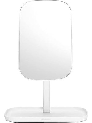 Renew 360° Ayarlanabilir Makyaj Banyo Aynası Stand ve Depolama Tepsisi (Beyaz) Makyaj Için Kaymaz Tepsi Seti, Takı, Tıraş Aksesuarları
