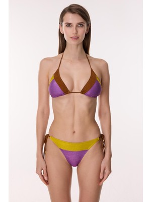 Ayyıldız 6511 Mor Üçgen Bikini Takımı