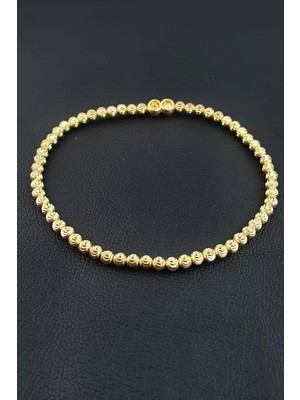 Ose Shop Italyan 925AYAR Gümüş Üzerine Altın Kaplama Dorika Bileklik