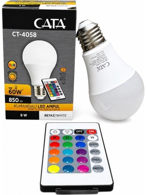 Cata LED Ampül Rgb Kumandalı