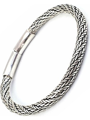 Ose Shop 925 Ayar Gümüş Tasarım Erkek Bileklik