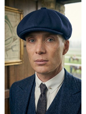 Takı Dükkanı Erkek Kasket Peaky Blinders Driver Kaşmir Şapka Bere Fötr Lacivert CP224U