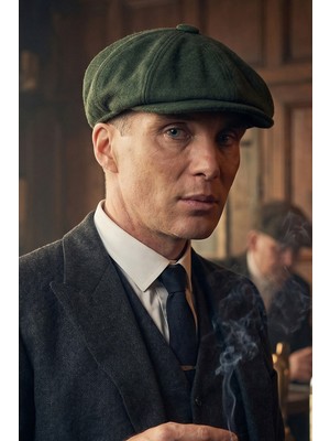 Takı Dükkanı Erkek Kasket Baretta Kışlık Şapka Beckham Model Peaky Blinders Şapka Yeşil cp231