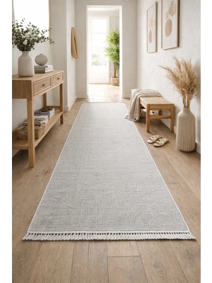 Mariesse Home Naturel Bukleli Yumuşak Dokulu Iskandinav Yolluk Modern Halı Oturma Odası Mutfak Halısı Koridor