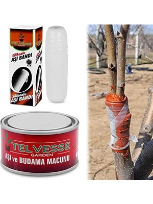 Lidyada Maison Aşı Bandı + Aşı Macunu 2'li Set Ağaç Budama Aşılama Macunu Bant Seti Aşılama Aleti