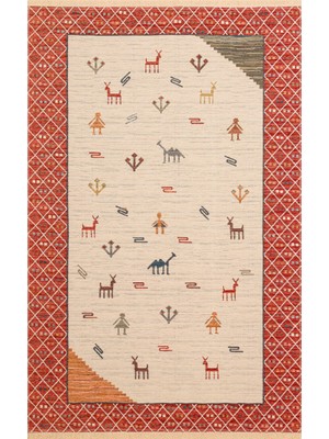 Eko Halı Nomad NMD15LIGHT Multy Pamuk Ile Üretilen Çift Taraflı Kullanıma Uygun Yıkanabilir Otantik Kilim