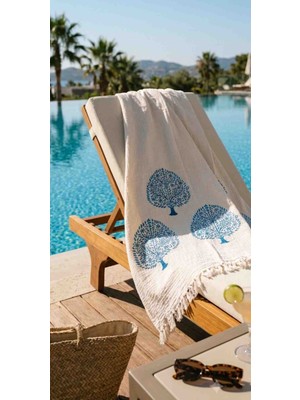 Dolce Mariee %100 Pamuk Müslin Plaj Havlusu - Doğanın Yumuşaklığı 90X190 cm