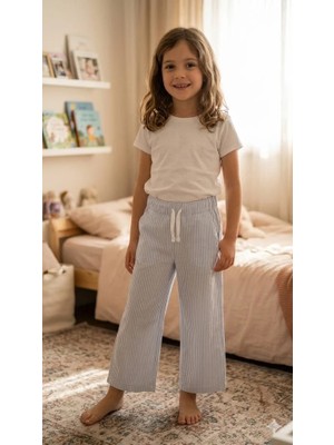 Dmb Kids Kız Çocuk Çizgili Pantolon DMB-0804