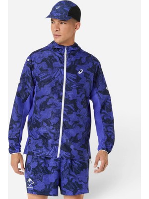 Asics Fujitrail Packable Jacket Erkek Mavi Ceket 2011D524-400
