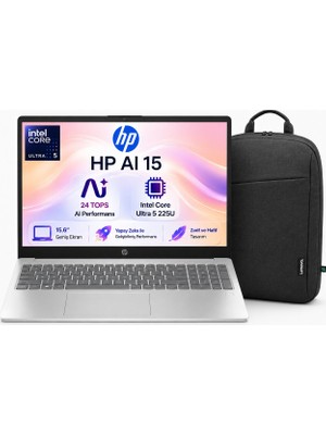 Hp Aı 15 Intel Core Ultra 5 225U 40GB 1tb SSD Windows 11 Pro 15.6" Taşınabilir Bilgisayar SMD51E0EA + Çanta