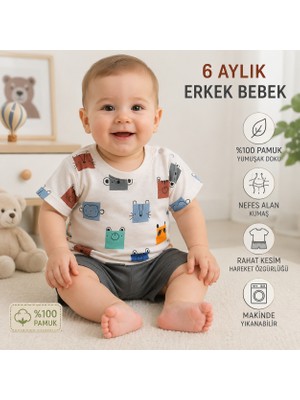 Ozz Baby Çocuk & Bebek  Takımı ( 9 Ay /12 Ay / 18 Ay) Çocuk Yazlık Takım