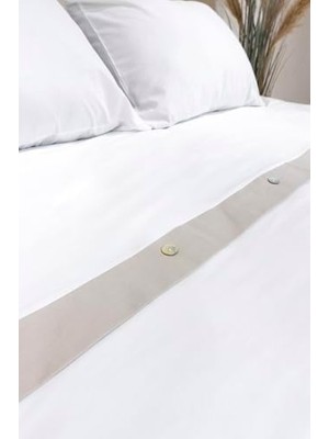 Lidyada Maison Dave Gri Sedef Düğmeli Çift Kişilik Nevresim Takımı 200X220 4 Yastık 5042 200 x 220 Gri