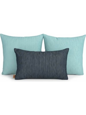 Elanora Home Indoor Outdoor Kırlent,güneşe Dayanıklı Balkon Bahçe Marin Kırlent Kılıfı 3’lü Set