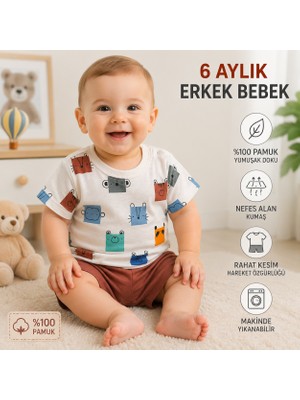 Ozz Baby Çocuk & Bebek  Takımı ( 9 Ay /12 Ay / 18 Ay) Çocuk Yazlık Takım