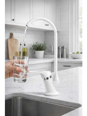 Viosa Beyaz Küçük Arıtma Musluğu Bataryası Pirinç Gövde Arıtma Musluğu Bataryası