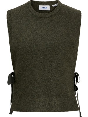 Jack & Jones Kadin Baglama Detayli Triko Yelek - Merrit