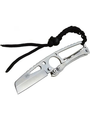 Asil Acar Home Gear Hit Cutter TX01 Outdoor Kamp Bıçağı Metal 19 cm - Ipli Sap, Kılıflı