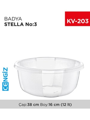 Asil Acar Home Yuvarlak Şeffaf Badya 1 Adet 3 No ROYALEKS-E175