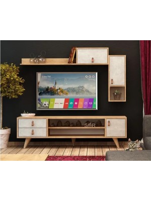 Vivense Esmob Betong Plus Eleva Tv Ünitesi, Meşe-Açık Beton
