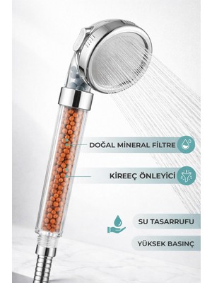 Viosa Boncuklu Su Tasarruflu Kireç Önleyici Duş Başlığı Duş Başlığı