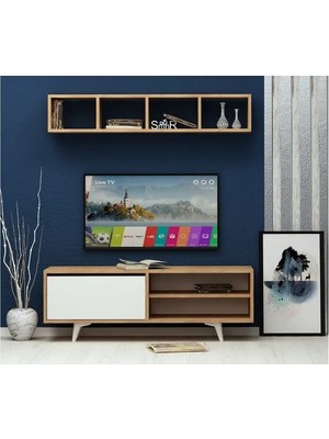 Vivense Esmob Duku Tv Ünitesi, Meşe-Beyaz