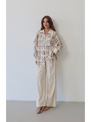 SASILVA Ekose Desenli Oversize Takım  1816