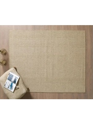 Vivense Naturel Sisal Toz Vermez Jüt Halı, 998A-BEJ, 80X150