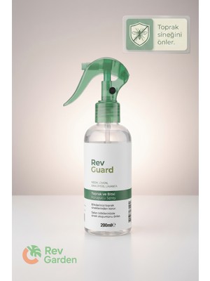 RevGuard Rev Guard Bitkisel Sprey 200 ml Neem Lavanta Limon Okaliptüs Yağı Ev Tipi Saksı Bitkileri İçin Koruyucu