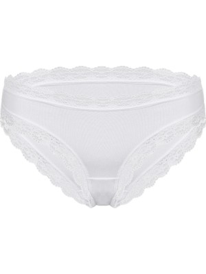 Bolero Kadın Premium Lyocell Slip Beyaz