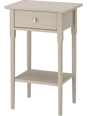 Ikea Blastasen Komodin, 50X37X76 Cm: Gri-Bej, Ahşap Yapısıyla Şık Depolama