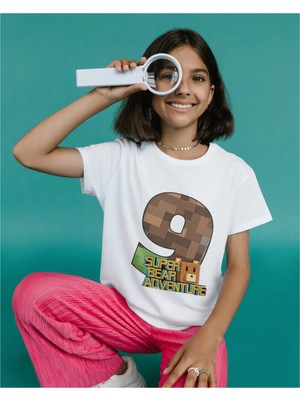 Alpşan Ticaret Super Bear Adventure Baskılı Çocuk Tişörtü – Renkli Oyun Temalı Kısa Kollu T-Shirt
