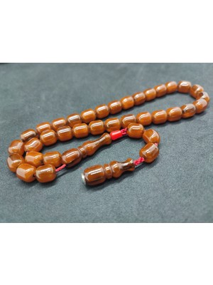 İskeçe Tesbih Zeyzun Usta Eseri̇ Çift Zımpara Çift Cilalı Çatır Çatır Sesi Ile Sıkma Kehri̇bar Sertifikalı 9945