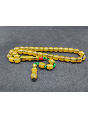 İskeçe Tesbih Zeyzun Usta Eseri̇ Çift Zımpara Çift Cilalı Çatır Çatır Sesi Ile Sıkma Kehri̇bar Sertifikalı 9946