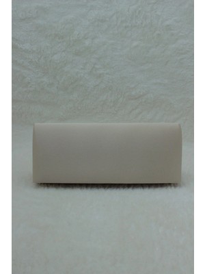 She Poly Saten Bej Abiye Çanta Clutch Portföy Askılı Omuz ve El Çantası 2023