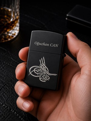 Home Dekor Hediye Isime Kişiye Özel Osmanlı Tuğrası Temalı Benzinli Çakmak Premium Hediye Dolu Gönderim
