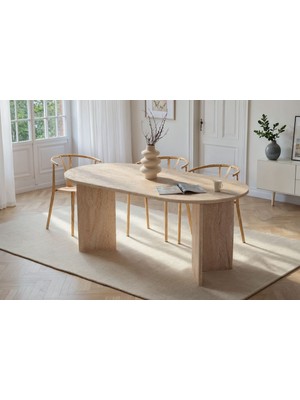 Rani Home Yemek Masası Traverten 180 cm GA-5315