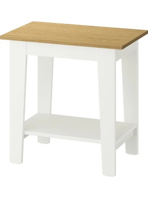 Ikea Ammaryd Yan Sehpa, Beyaz - 40X40X58 cm