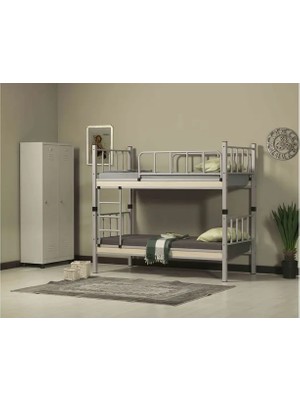 Vivense Yurt Metal Ranza, Gri, 90X190