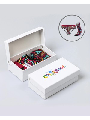 Bolero Color Bomb Graffiti Tasarım Slip ve Çorap
