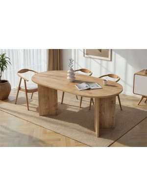 Rani Home Yemek Masası Safir Meşe 180 cm GA-5314