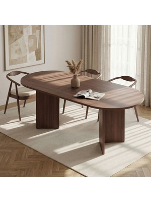 Rani Home Açılır Yemek Masası Milano Ceviz 160 - 200 cm GA-5344