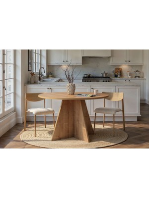 Rani Home Yemek Masası Safir Meşe 120 cm GA-5307