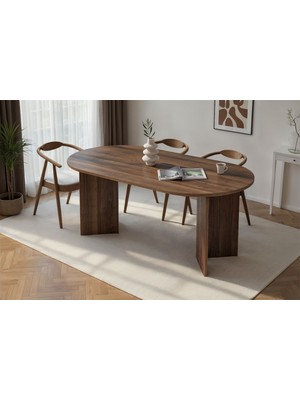 Rani Home Yemek Masası Venedik Cevizi 180 cm GA-5316