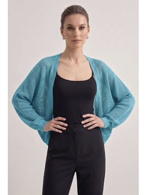 Neden Tekstil Premium Ajurlu Ince Triko Bolero Hırka