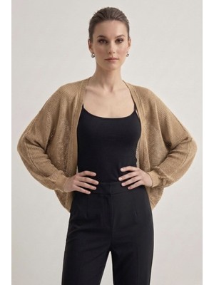 Neden Tekstil Premium Ajurlu İnce Triko Bolero Hırka
