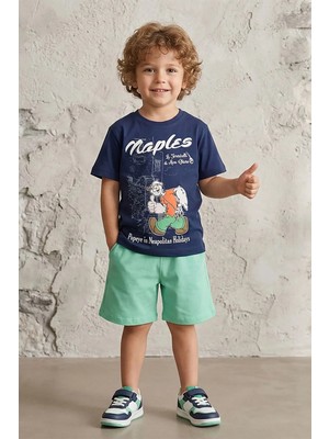 Dmb Kids Erkek Çocuk Penye Şortlu Takım DMB-7637