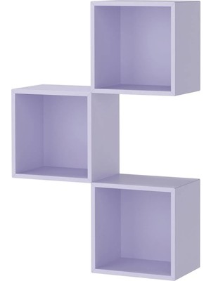 Ikea Eket Duvar Rafı Pastel Lila 70X25X105 cm – Evine Modern ve Şık Dokunuş!